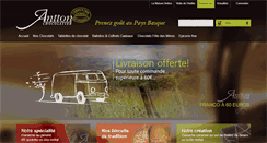 Desktop Screenshot of chocolats-antton.com