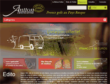 Tablet Screenshot of chocolats-antton.com